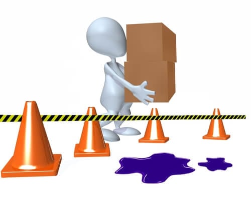 3d,Man,Walking,Around,A,Hazardous,Spill